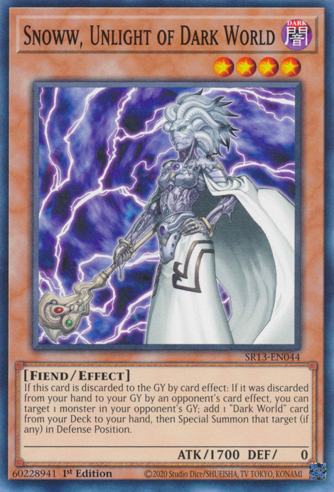 Snoww, Unlight of Dark World [SR13-EN044] Common | Good Games Adelaide SA