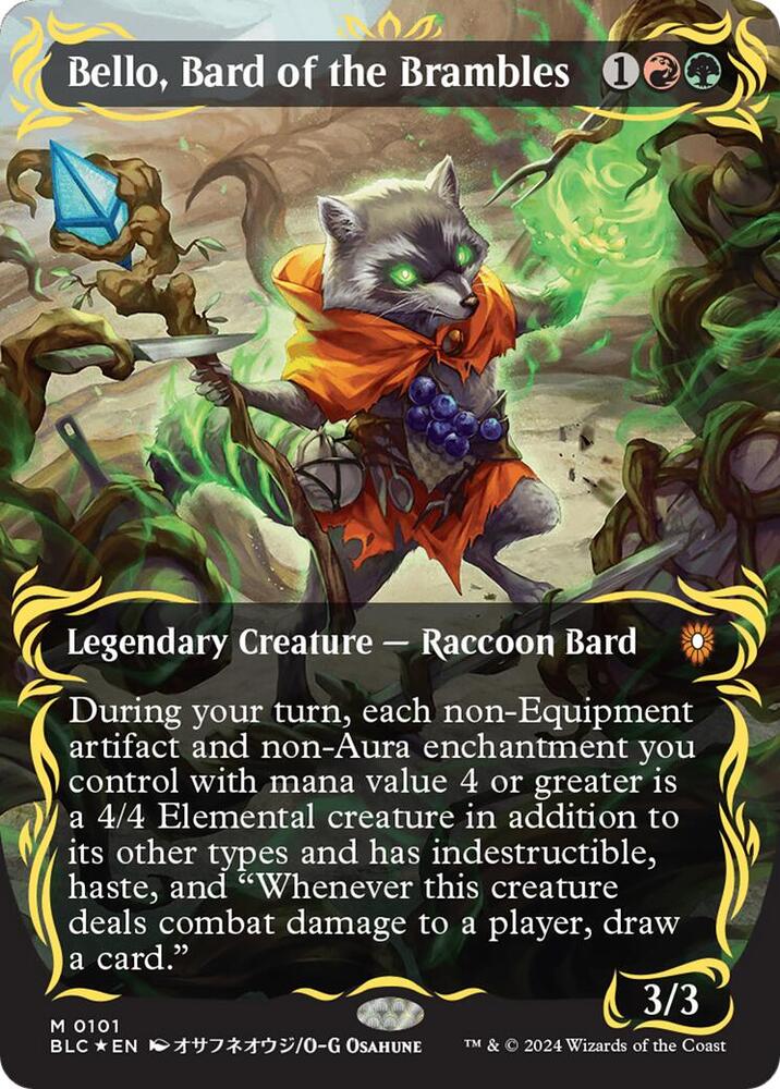Bello, Bard of the Brambles 101 (Commander: Bloomburrow)  - Foil | Good Games Adelaide SA