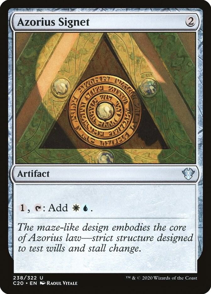 Azorius Signet 238 (Commander 2020)  | Good Games Adelaide SA