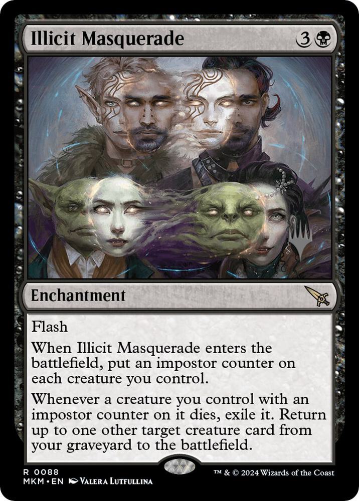 Illicit Masquerade 88 (Promo Pack: Murders at Karlov Manor)  - Foil | Good Games Adelaide SA