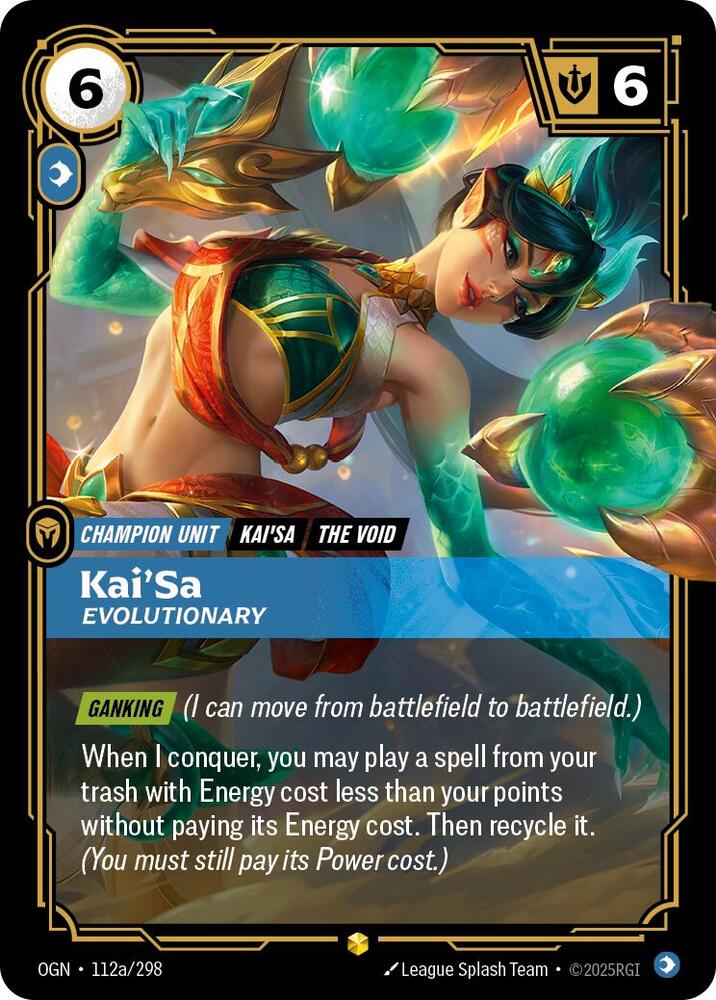 KaiSa Evolutionary Alternate Art 112a/298 (Origins)  - Foil | Good Games Adelaide SA