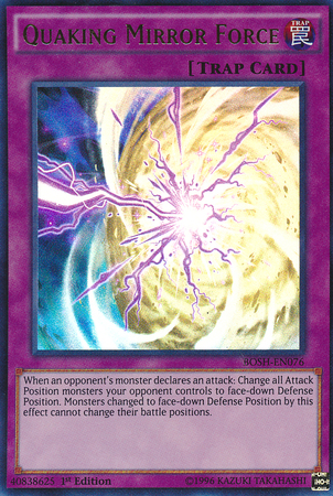 Quaking Mirror Force [BOSH-EN076] Ultra Rare | Good Games Adelaide SA