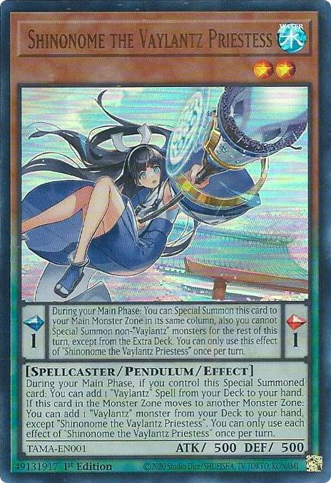 Shinonome the Vaylantz Priestess [TAMA-EN001] Ultra Rare | Good Games Adelaide SA