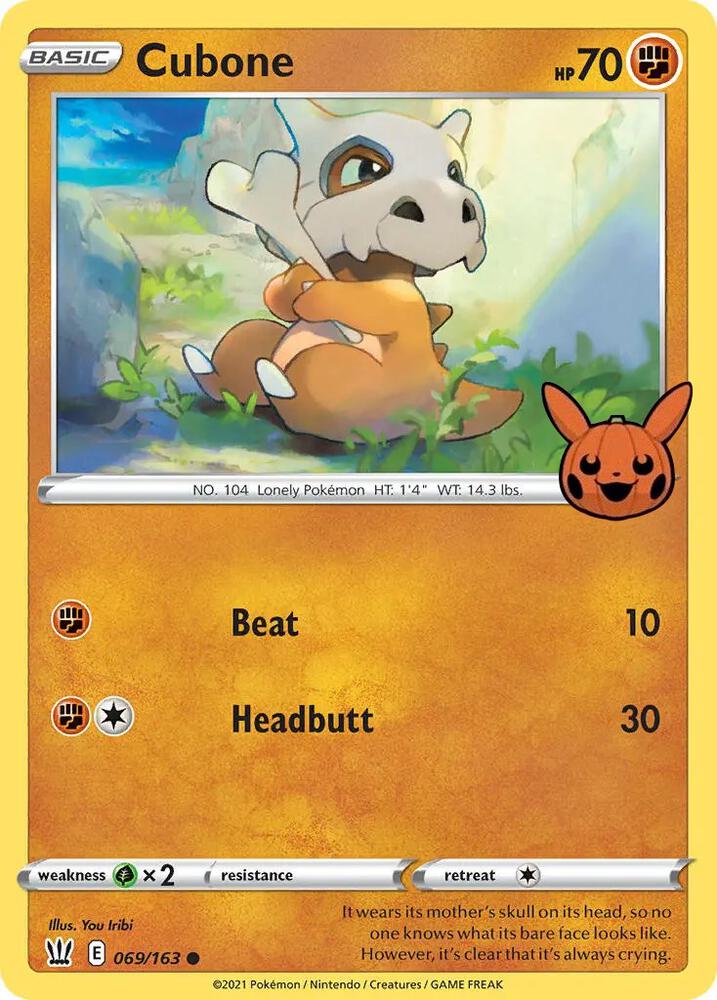 Cubone 069/163 (Trick or Trade BOOster Bundle)  | Good Games Adelaide SA