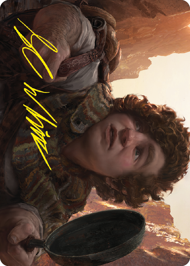 Sam, Loyal Attendant Art Card (Gold-Stamped Signature) [The Lord of the Rings: Tales of Middle-earth Art Series] | Good Games Adelaide SA