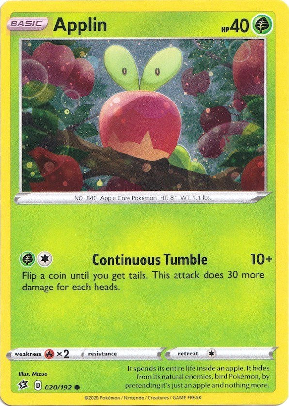 Applin (020/192) (Cosmos Holo) [Sword & Shield: Rebel Clash] | Good Games Adelaide SA
