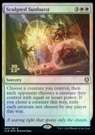 Sculpted Sunburst [Commander Legends: Battle for Baldur's Gate Prerelease Promos] | Good Games Adelaide SA