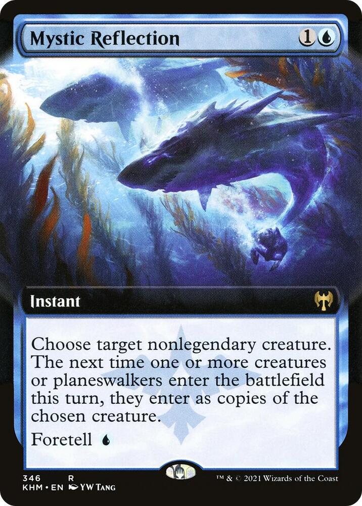Mystic Reflection 346 (Kaldheim)  - Extended Art | Good Games Adelaide SA