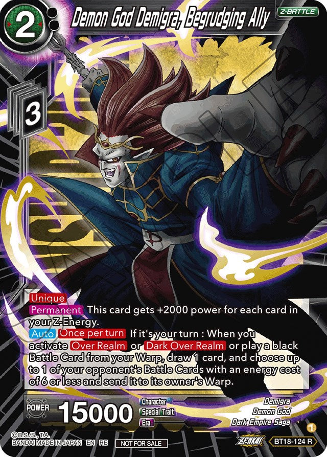 Demon God Demigra, Begrudging Ally (Championship 2022) (BT18-124) [Promotion Cards] | Good Games Adelaide SA