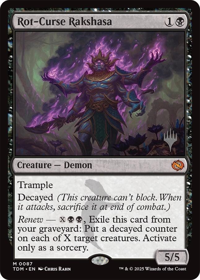 Rot-Curse Rakshasa 87 (Promo Pack: Tarkir: Dragonstorm)  | Good Games Adelaide SA