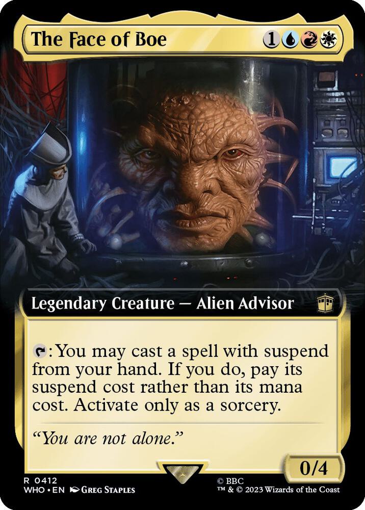 The Face of Boe 412 (Universes Beyond: Doctor Who)  - Foil | Good Games Adelaide SA