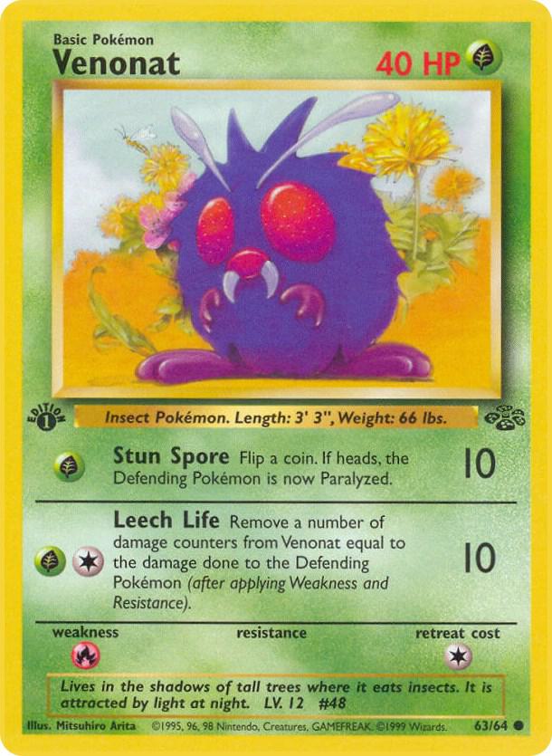 Venonat 63/64 (Jungle)  - 1st Edition | Good Games Adelaide SA