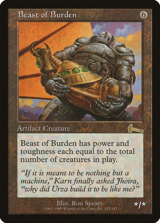 Beast of Burden 122 (Urza's Legacy)  - Foil | Good Games Adelaide SA