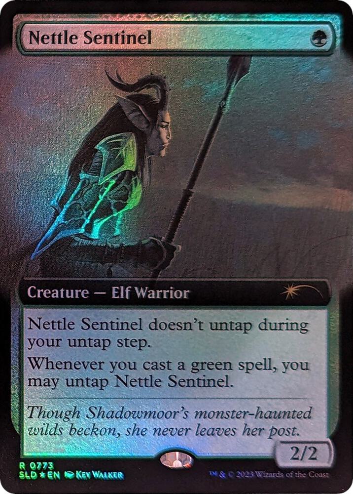 Nettle Sentinel Extended Art 773 (Secret Lair Drop Series)  - Foil | Good Games Adelaide SA