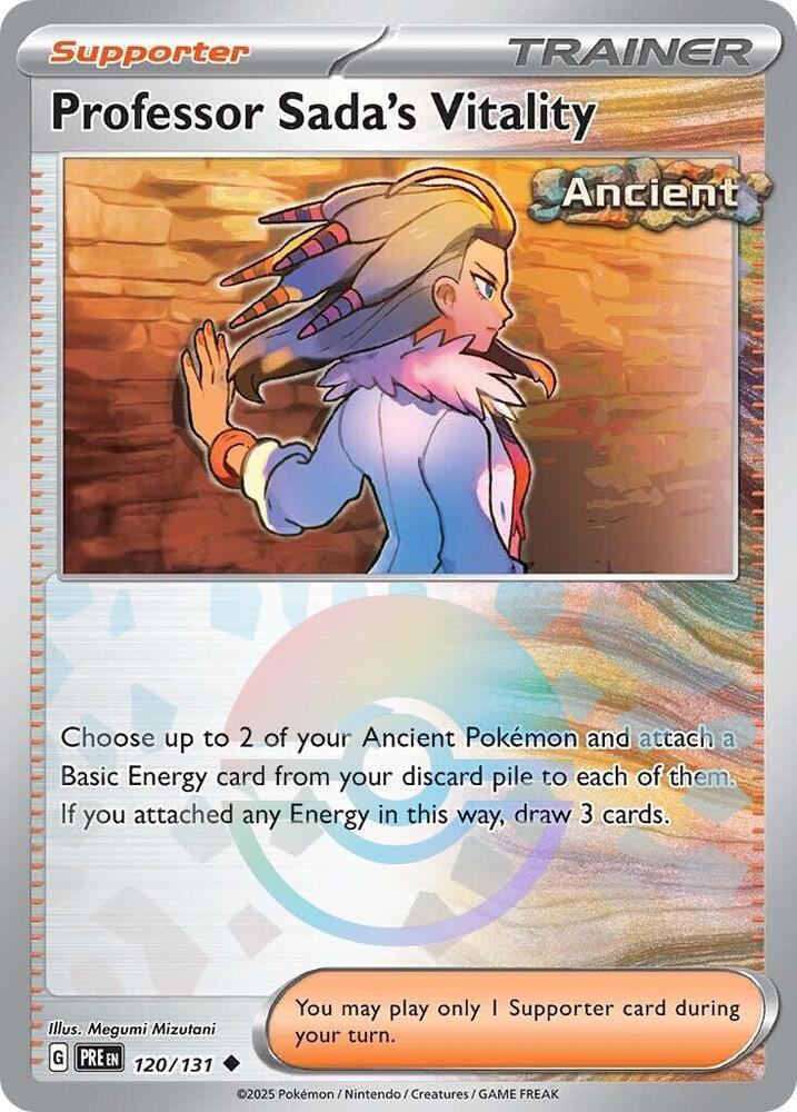 Professor Sada's Vitality (120/131) (Poke Ball Pattern) [Scarlet & Violet: Prismatic Evolutions] | Good Games Adelaide SA