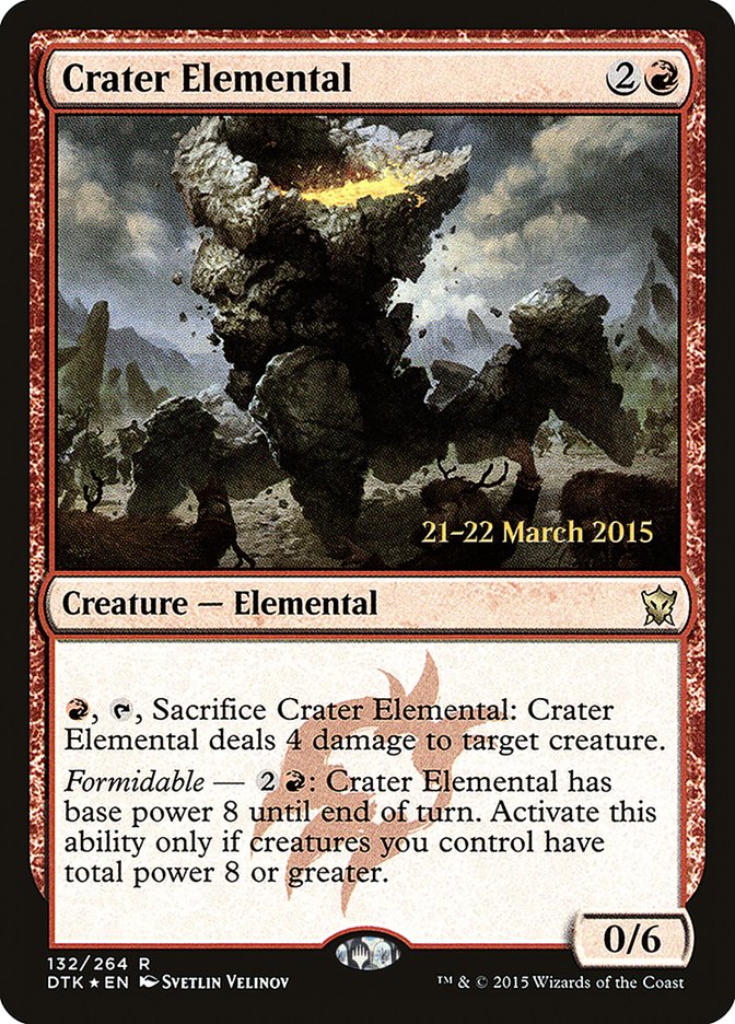 Crater Elemental [Dragons of Tarkir Promos] | Good Games Adelaide SA