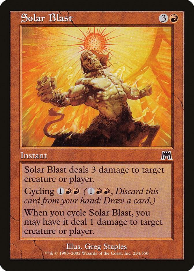 Solar Blast 234 (Onslaught)  - Foil | Good Games Adelaide SA