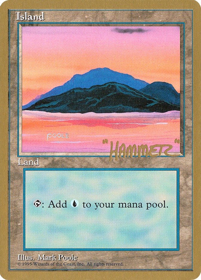 Island (shr369) (Shawn "Hammer" Regnier) [Pro Tour Collector Set] | Good Games Adelaide SA
