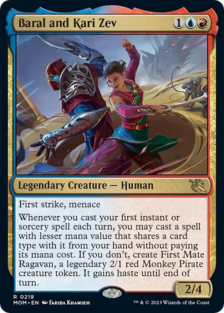 Baral and Kari Zev 218 (March of the Machine)  - Foil | Good Games Adelaide SA