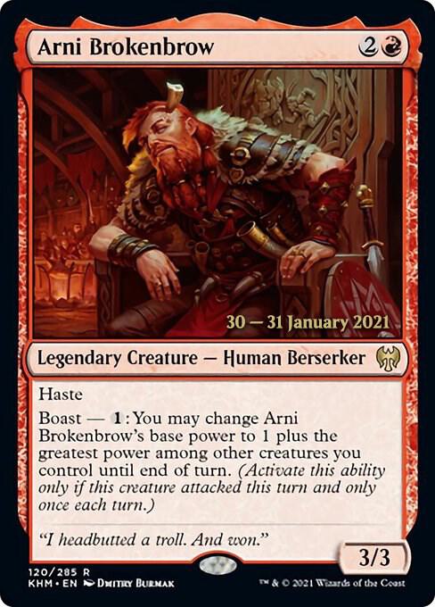 Arni Brokenbrow 120 (Prerelease Cards)  - PreRelease Foil | Good Games Adelaide SA