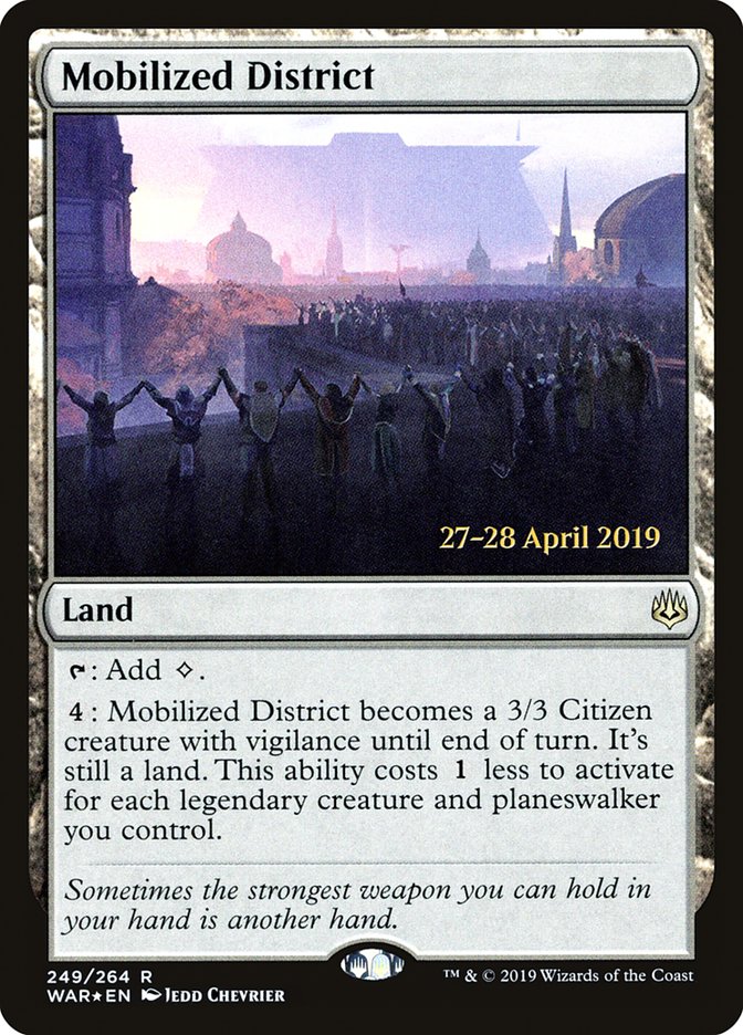 Mobilized District  [War of the Spark Prerelease Promos] | Good Games Adelaide SA