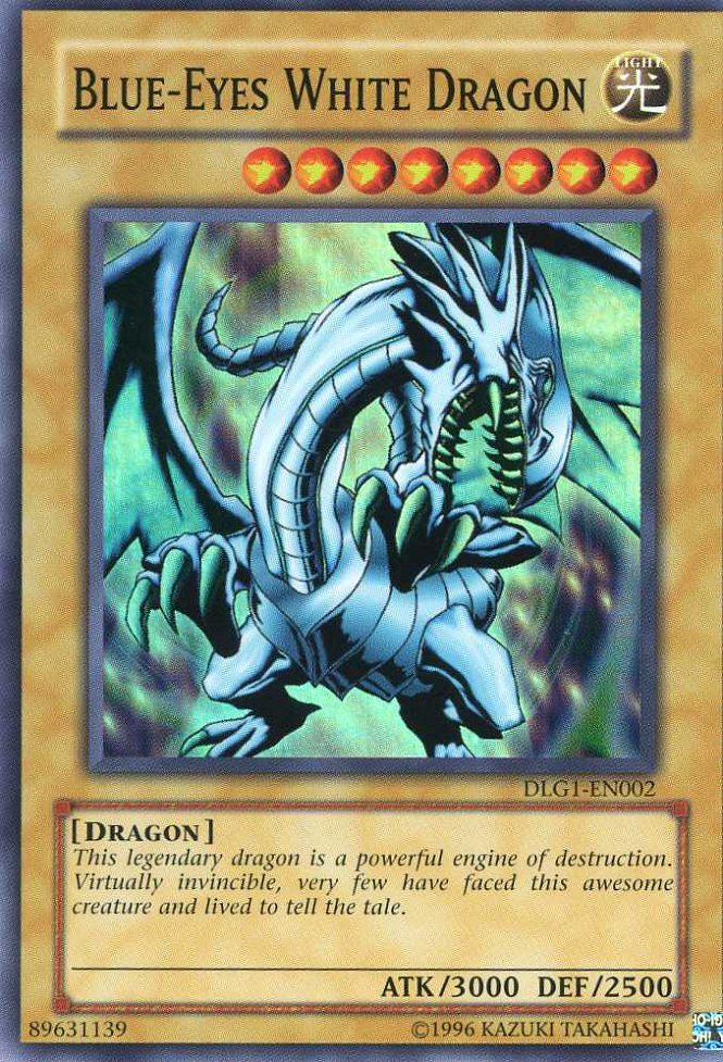 Blue-Eyes White Dragon [DLG1-EN002] Super Rare | Good Games Adelaide SA