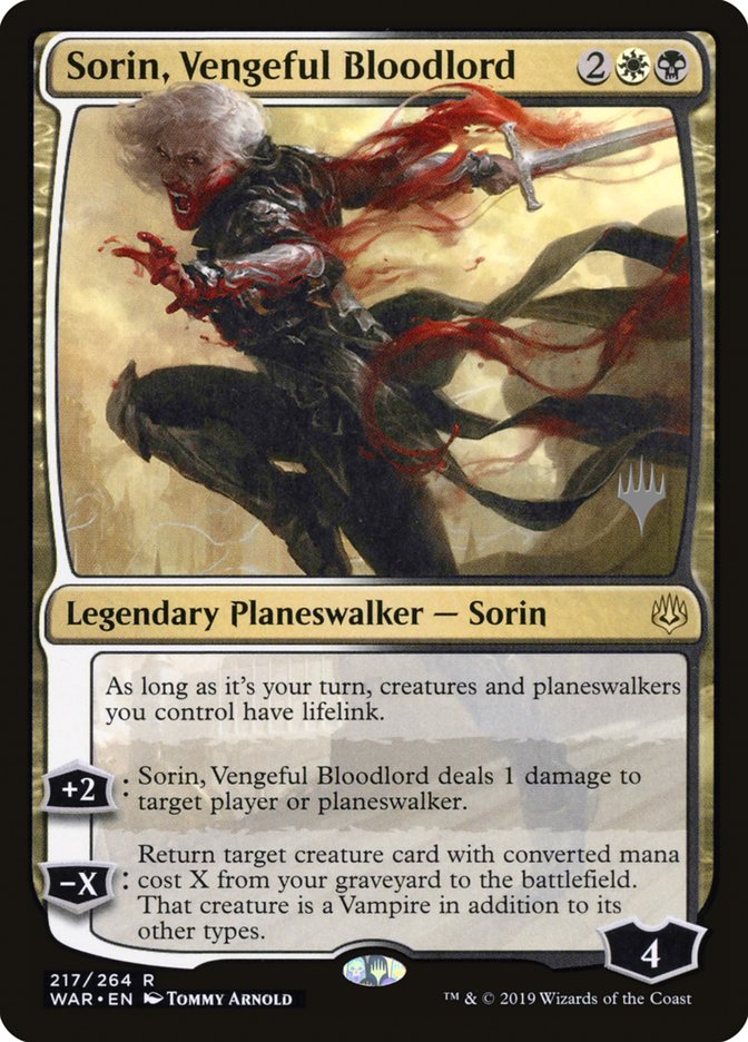 Sorin, Vengeful Bloodlord [Promo Pack: Throne of Eldraine] | Good Games Adelaide SA