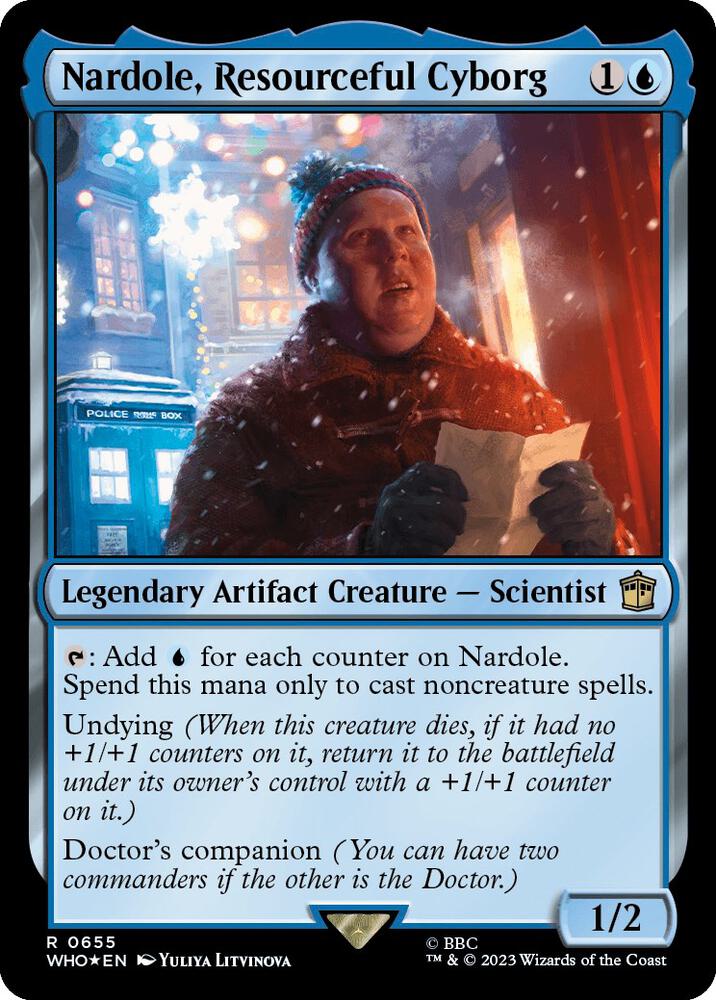 Nardole, Resourceful Cyborg 655 (Universes Beyond: Doctor Who)  - Foil | Good Games Adelaide SA