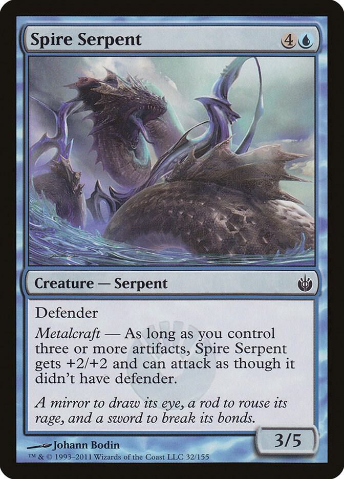 Spire Serpent 32 (Mirrodin Besieged)  - Foil | Good Games Adelaide SA