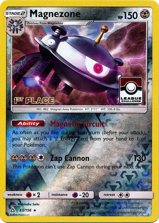 Magnezone (83/156) (League Promo 1st Place) [Sun & Moon: Ultra Prism] | Good Games Adelaide SA