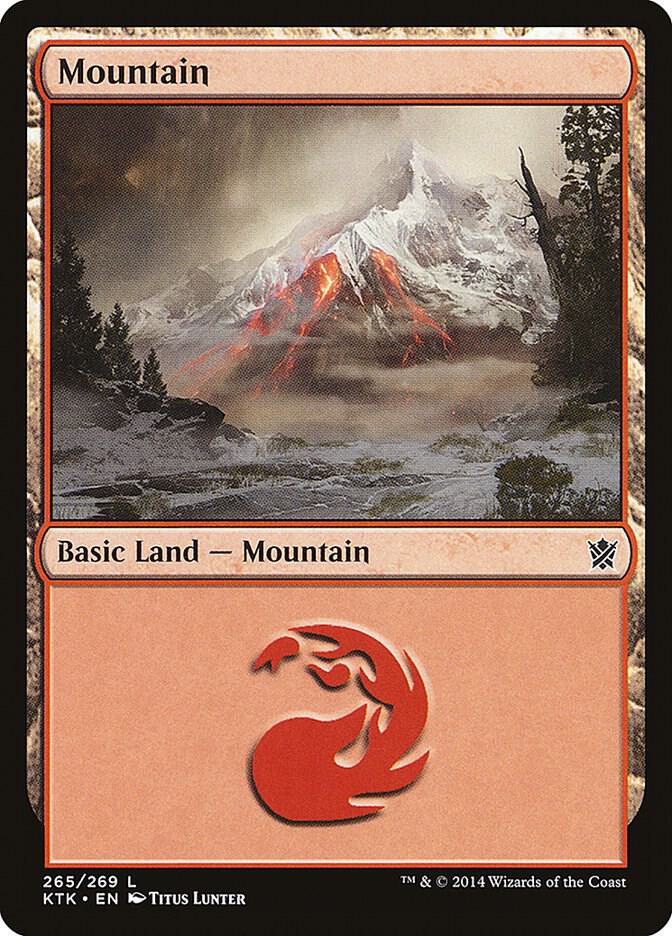 Mountain 265 (Khans of Tarkir)  - Foil | Good Games Adelaide SA