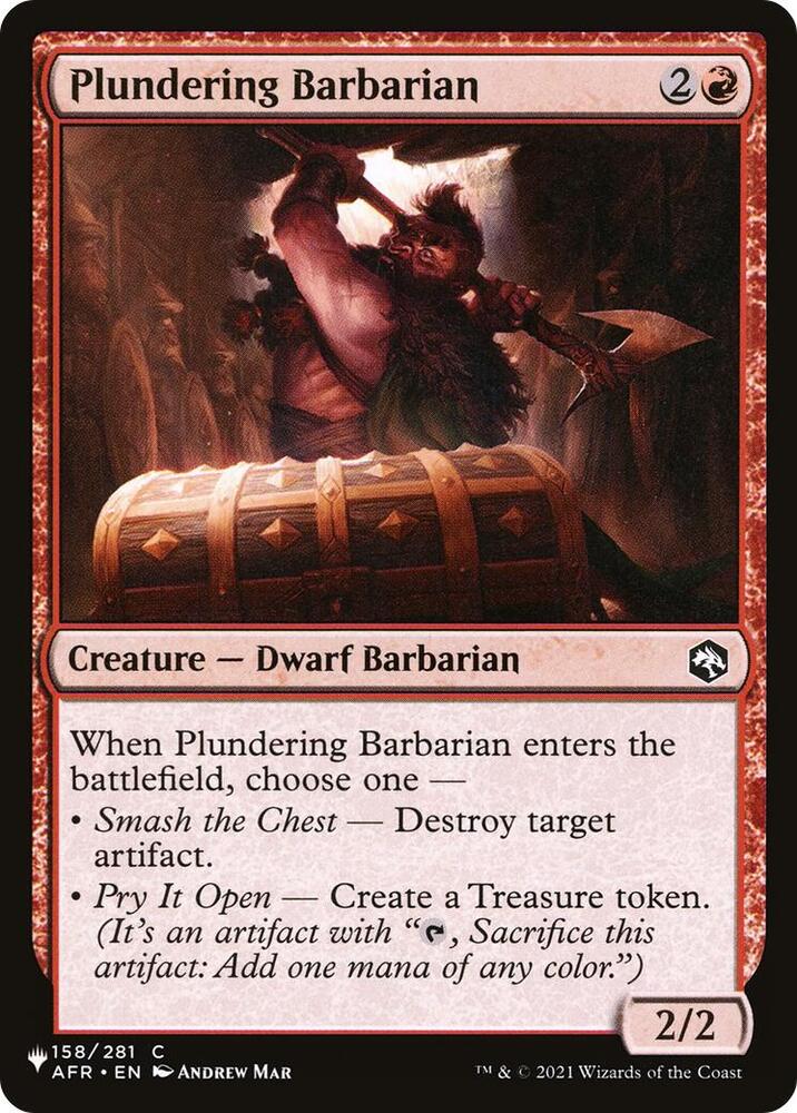 Plundering Barbarian 158/281 (The List Reprints)  | Good Games Adelaide SA