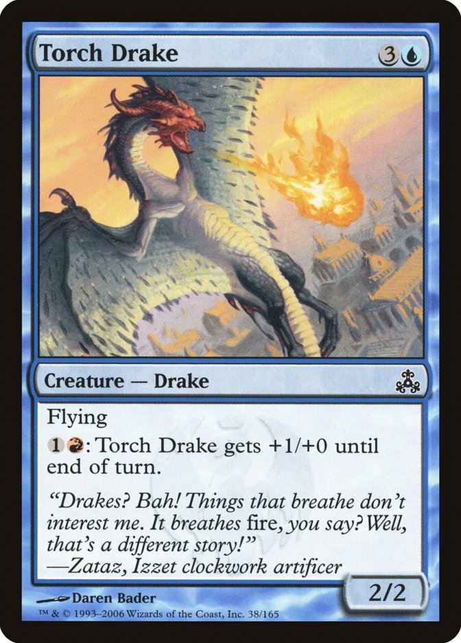Torch Drake 38 (Guildpact)  - Foil | Good Games Adelaide SA