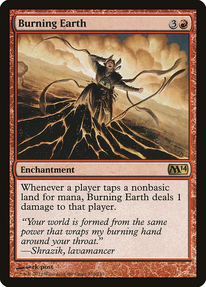 Burning Earth 130 (Magic 2014 (M14))  - Foil | Good Games Adelaide SA