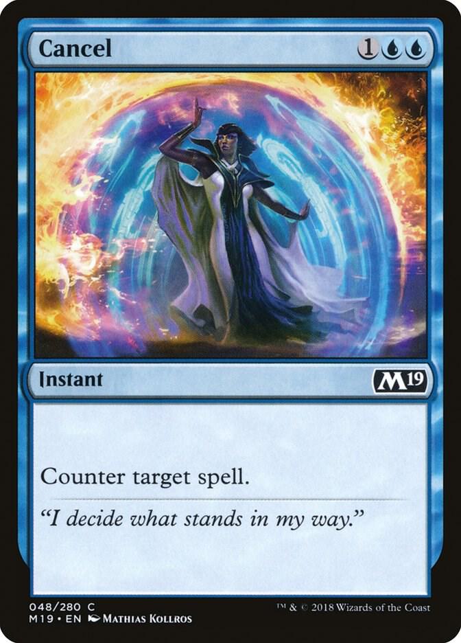 Cancel 48 (Core Set 2019)  - Foil | Good Games Adelaide SA