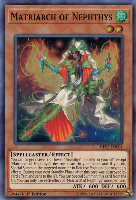 Matriarch of Nephthys [HISU-EN001] Super Rare | Good Games Adelaide SA