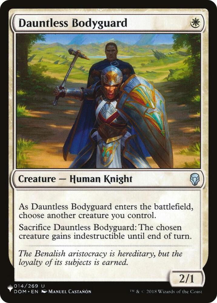 Dauntless Bodyguard 014/269 (The List Reprints)  | Good Games Adelaide SA