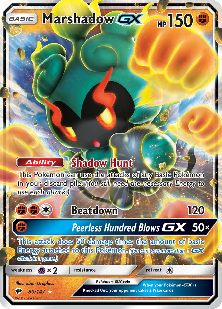 Marshadow GX (80/147) [Sun & Moon: Burning Shadows] | Good Games Adelaide SA