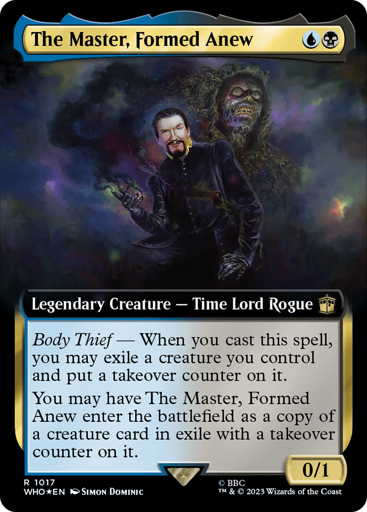 The Master, Formed Anew (Extended Art) (Surge Foil) [Doctor Who] | Good Games Adelaide SA