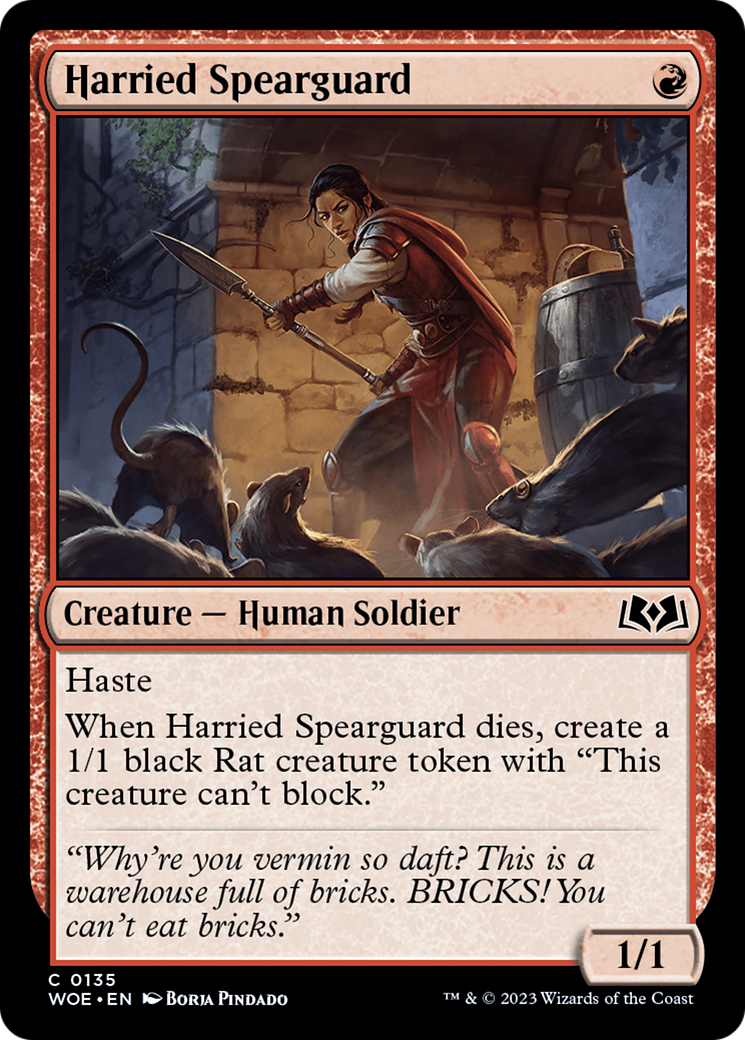 Harried Spearguard [Wilds of Eldraine] | Good Games Adelaide SA