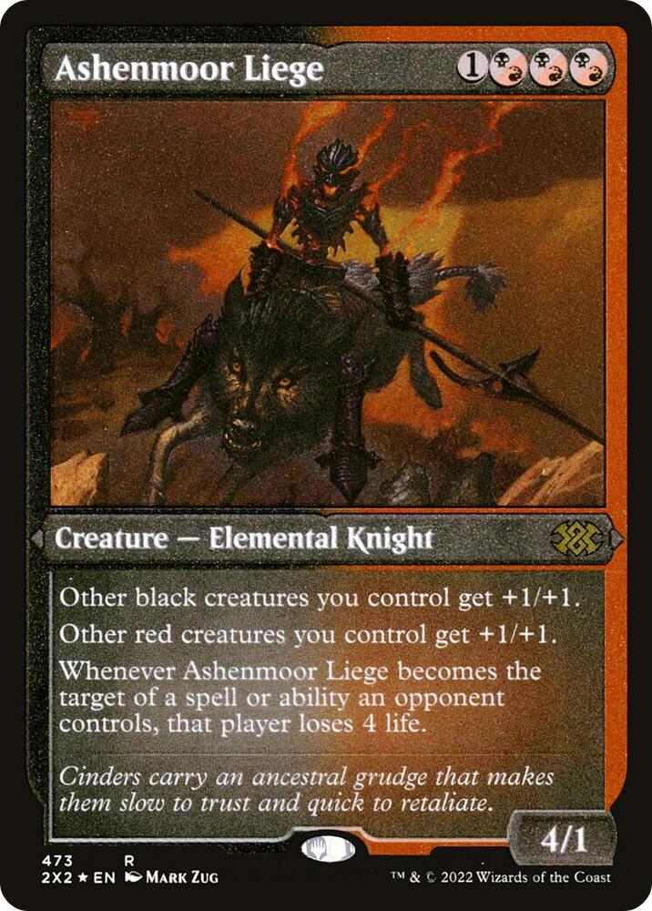 Ashenmoor Liege Foil Etched 473 (Double Masters 2022)  - Foil | Good Games Adelaide SA