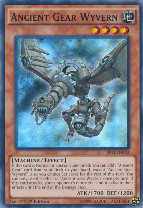 Ancient Gear Wyvern [SR03-EN003] Super Rare | Good Games Adelaide SA