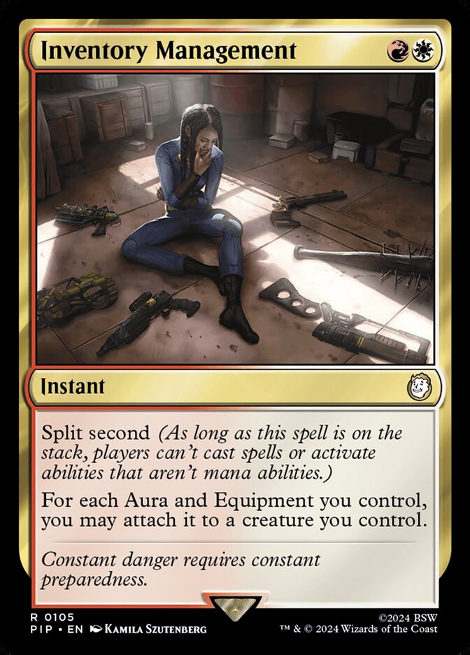 Inventory Management 105 (Universes Beyond: Fallout)  - Foil | Good Games Adelaide SA
