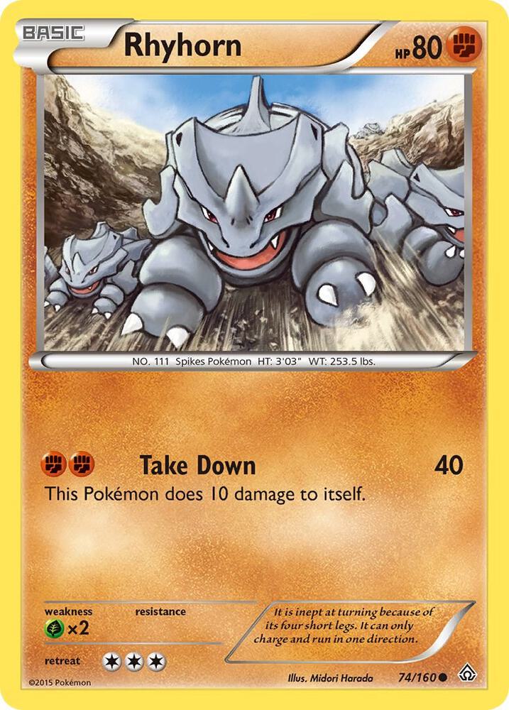 Rhyhorn 74/160 (XY - Primal Clash)  | Good Games Adelaide SA