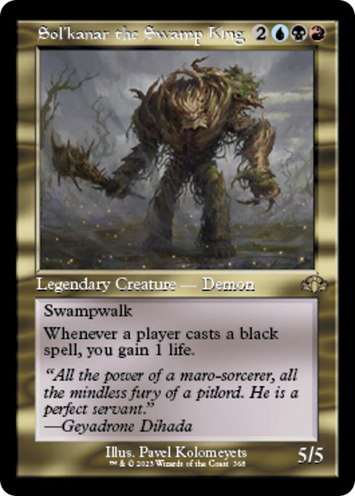 Solkanar the Swamp King Retro Frame 368 (Dominaria Remastered)  | Good Games Adelaide SA