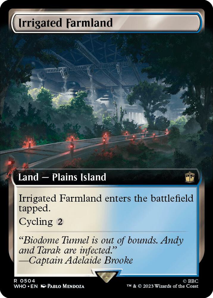 Irrigated Farmland 504 (Universes Beyond: Doctor Who)  - Foil | Good Games Adelaide SA