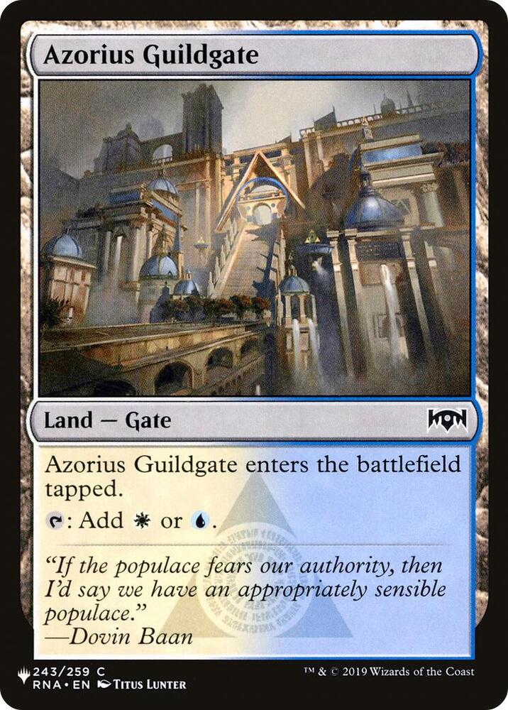 Azorius Guildgate 243/259 (The List Reprints)  | Good Games Adelaide SA