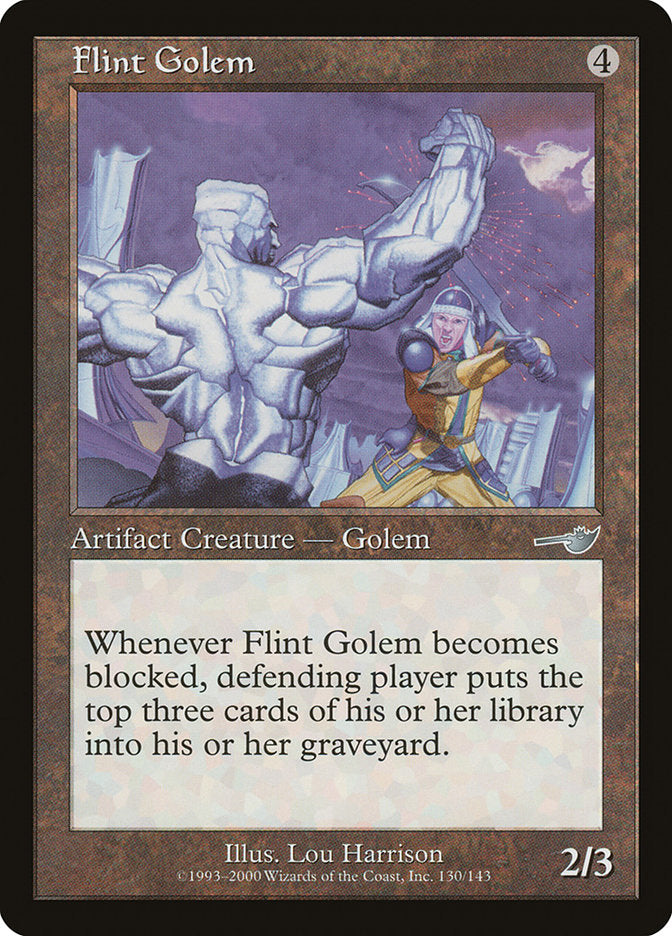 Flint Golem 130 (Nemesis)  - Foil | Good Games Adelaide SA