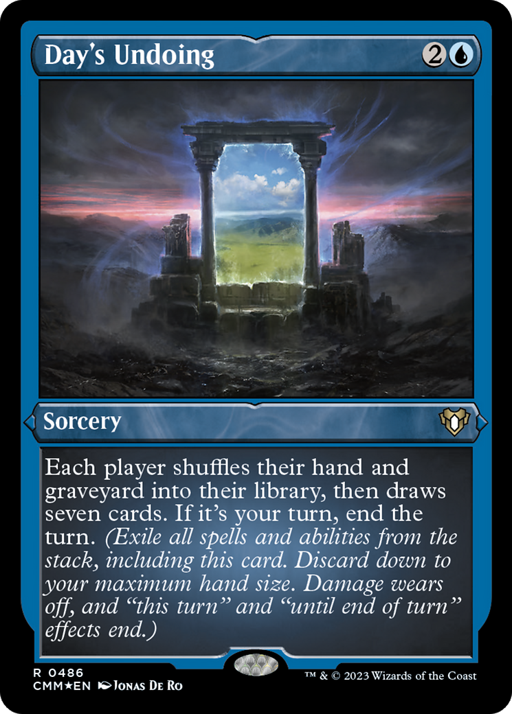 Day's Undoing (Foil Etched) [Commander Masters] | Good Games Adelaide SA