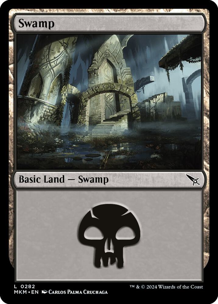 Swamp 282 (Murders at Karlov Manor)  - Foil | Good Games Adelaide SA